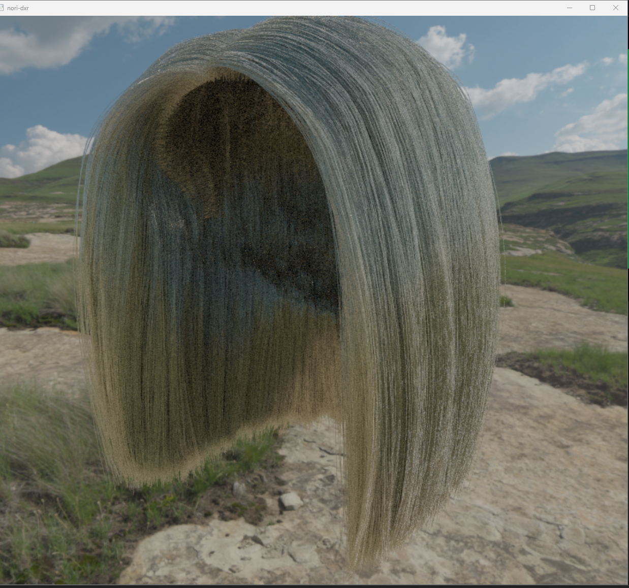 Hair render, view 2