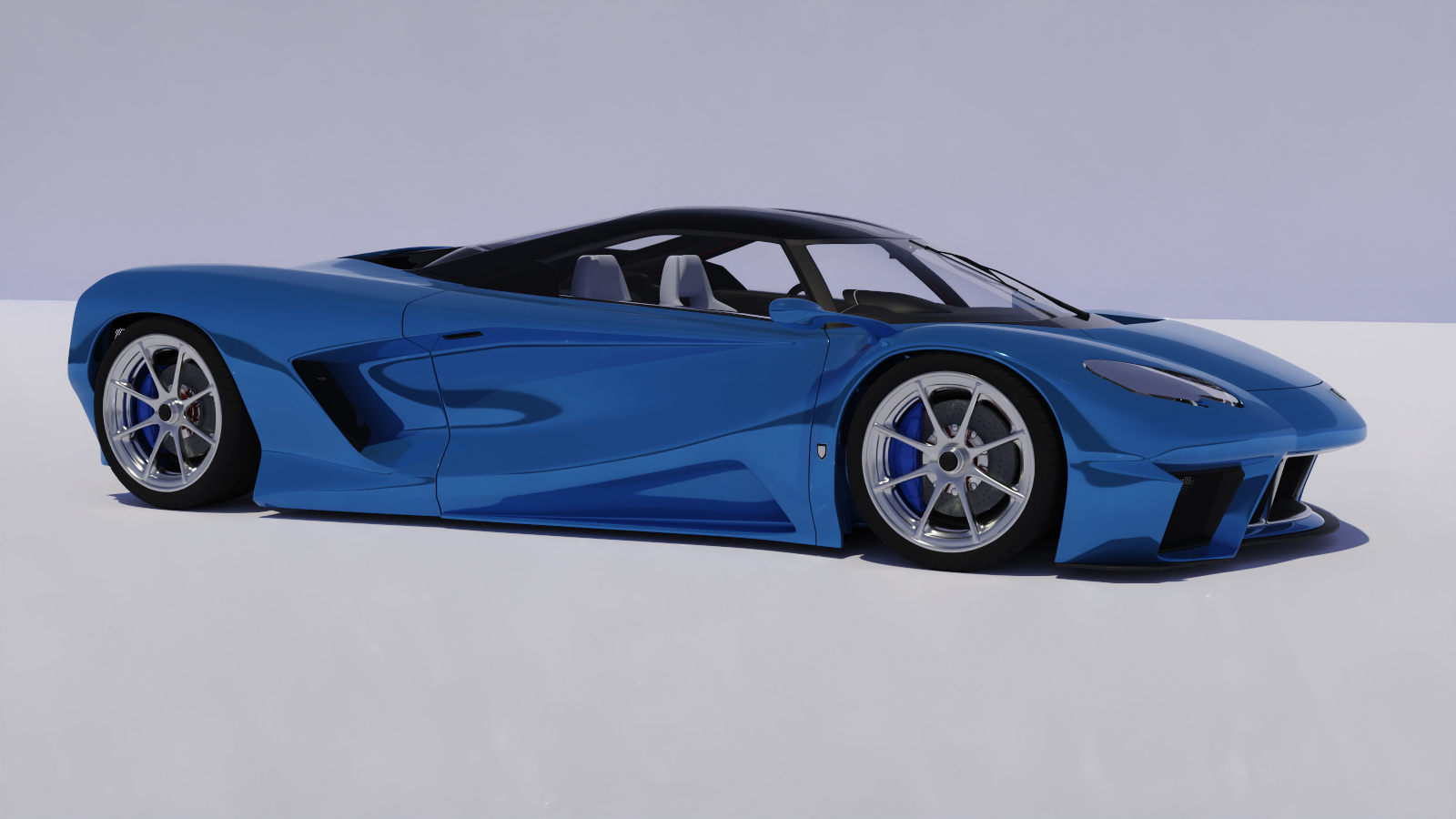 Sportscar, front three-quarter view
